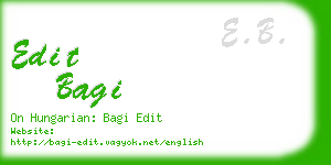 edit bagi business card